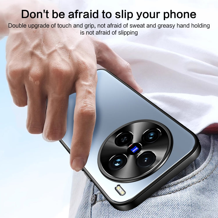 For vivo X100 / X100 Pro R-JUST RJ-61 Electroplating Frosted TPU + PC Phone Case(Silver) by R-JUST