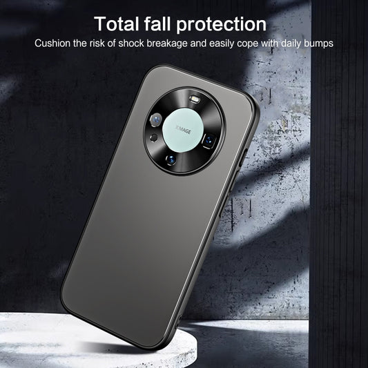 For Huawei Mate 60 R-JUST RJ-61 Electroplating Frosted TPU + PC Phone Case(Pink) by R-JUST