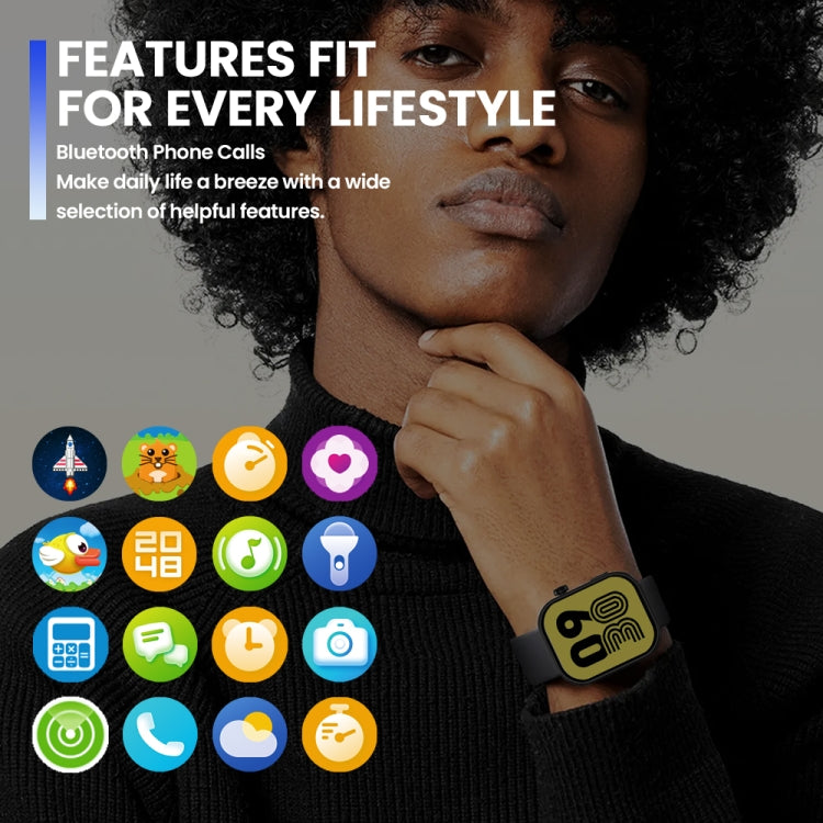 Zeblaze Btalk Plus 2.03 inch Screen Voice Calling Smart Watch, Support Heart Rate / Blood Pressure / Blood Oxygen(Pink) by Zeblaze