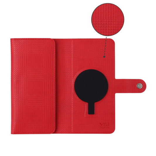 For iPhone 14 Plus ViLi GHA Series Shockproof MagSafe RFID Leather Attraction Horizontal Flip Phone Case(Red) by ViLi