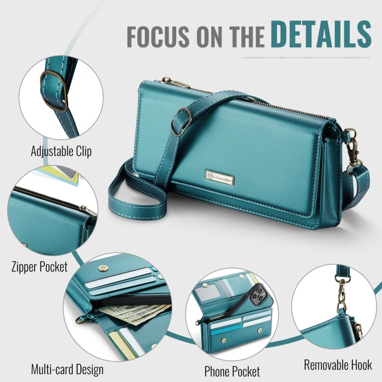 CaseMe Me30 Multi Functional Diagonal Cross Bag Phone Case(Green) - by CaseMe | Online Shopping UK | buy2fix