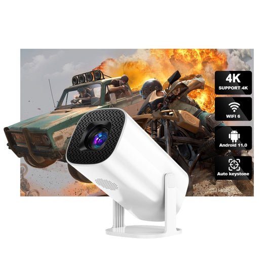 GXMO P30 Android 11 OS HD Portable WiFi Projector, Plug Type:AU Plug(White) by GXMO