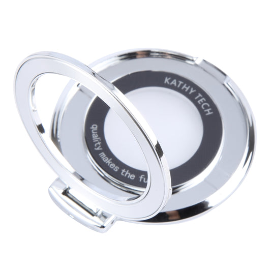 Ultra-thin Fold Plastics Phone Holder(Silver) - Ring Holder by buy2fix | Online Shopping UK | buy2fix