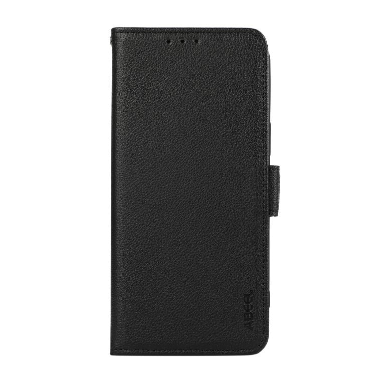 For iPhone 17 Air ABEEL Side-Magnetic Litchi Pattern Leather RFID Phone Case(Black) - iPhone 17 Air Cases by buy2fix | Online Shopping UK | buy2fix