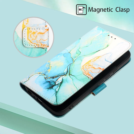 For Google Pixel 9 Pro PT003 Marble Pattern Flip Leather Phone Case(Green) by buy2fix