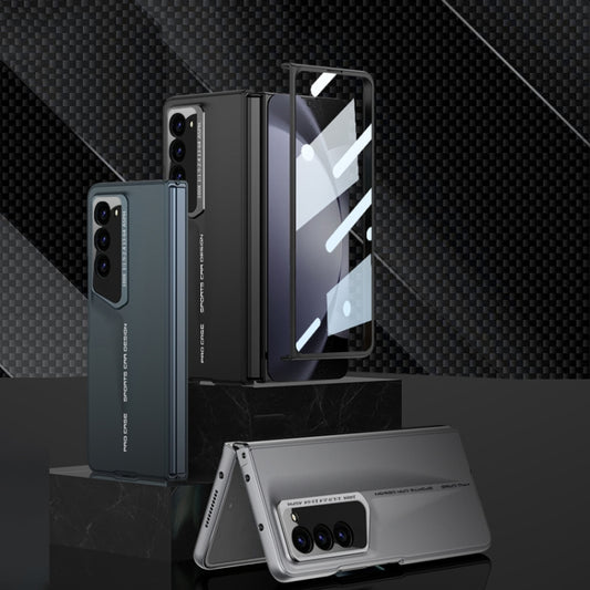 For Samsung Galaxy Z Fold5 5G GKK Integrated Blade Ultra-thin Full Coverage Phone Case(Cyan) by GKK