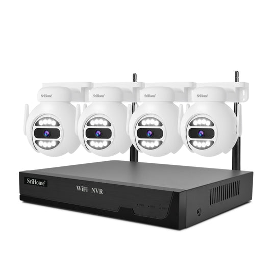 SriHome NVS001E-IPC047 Ultra HD 4 Channel WiFi Network Video Recorder Set(AU Plug) by SriHome