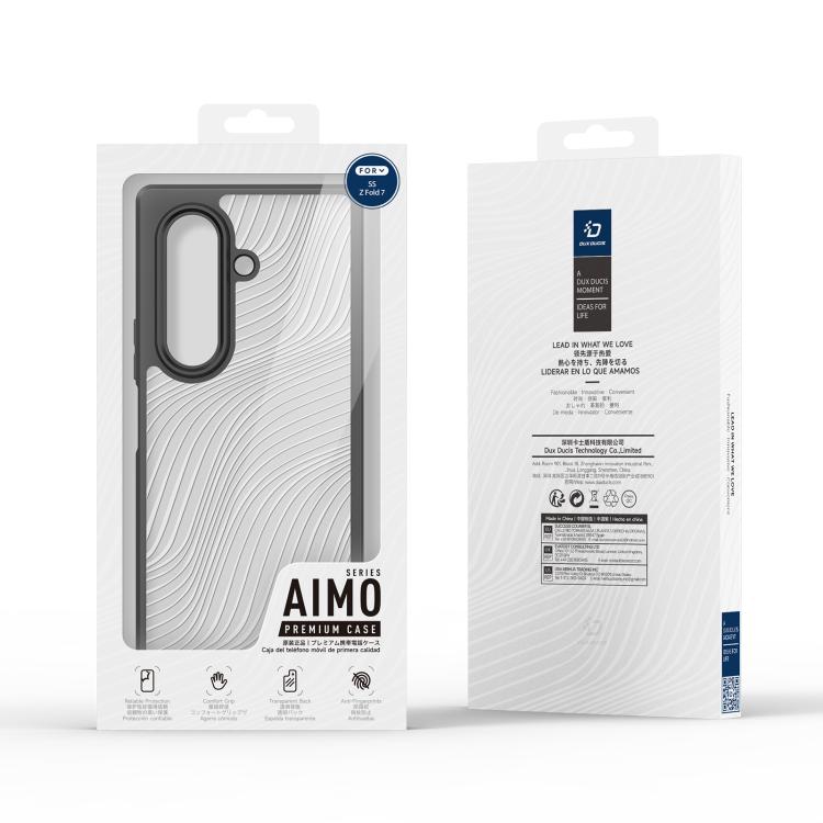 For Samsung Galaxy Z Fold7 5G DUX DUCIS Aimo Series Frosted Feel Phone Case(Black) - Galaxy Z Fold7 5G Cases by DUX DUCIS | Online Shopping UK | buy2fix