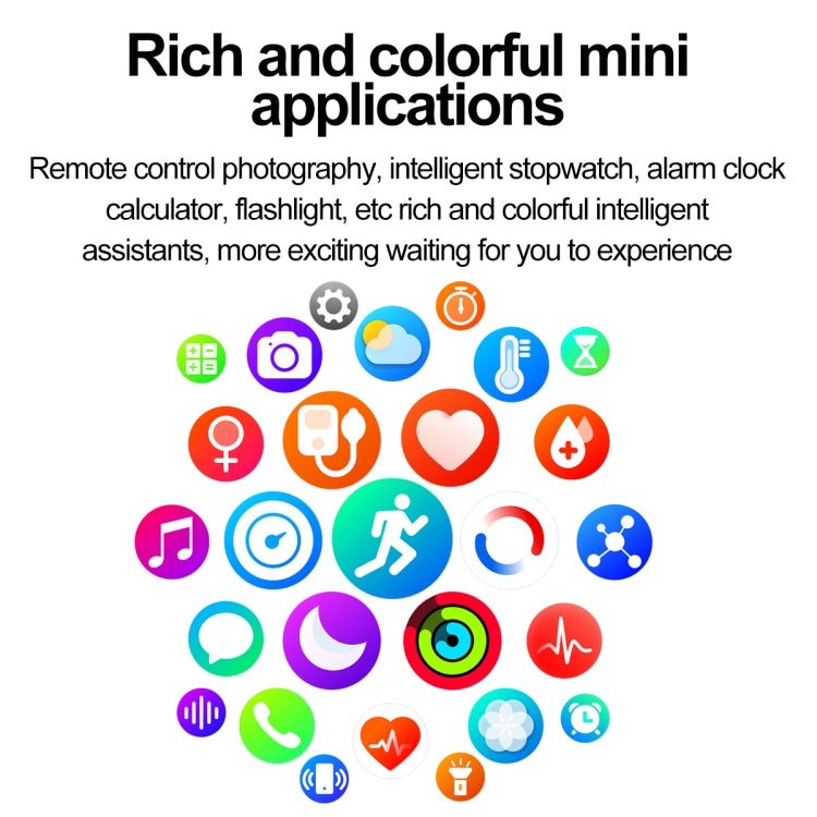 ET580 2.04 inch AMOLED Screen Sports Smart Watch Support Bluetooth Call / ECG Function(Black Leather Band) by buy2fix