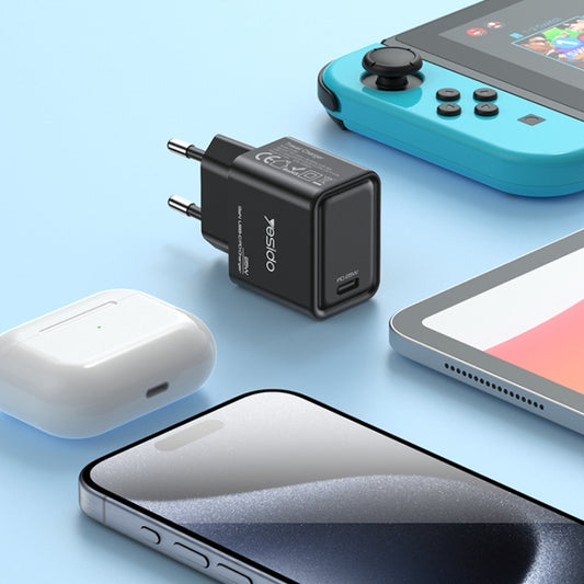 Yesido YC62 PD 25W USB-C/Type-C Interface GaN Fast Charging Charger(EU Plug) by Yesido