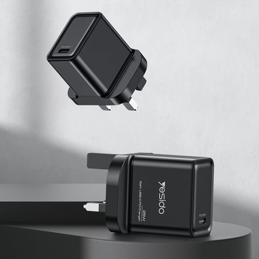 Yesido YC81 PD 25W USB-C/Type-C Interface GaN Fast Charging Charger(UK Plug) by Yesido