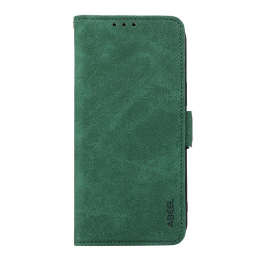 For iPhone 17 Air ABEEL Frosted Magnetic RFID Leather Phone Case(Green) - iPhone 17 Air Cases by buy2fix | Online Shopping UK | buy2fix