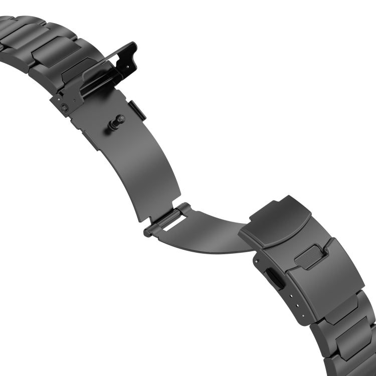 For Apple Watch Series 6 40mm I-Shaped Titanium Metal Watch Band(Mirror Silver) by buy2fix
