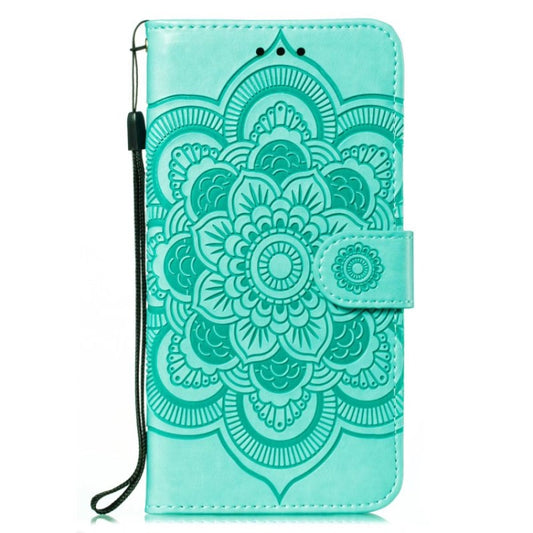 For OnePlus 12 Sun Mandala Embossing Pattern Phone Leather Case(Green) by buy2fix