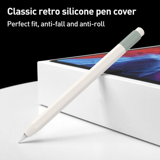 For Apple Pencil USB-C Pencil Style Liquid Silicone Stylus Case(Bluish-white) by buy2fix