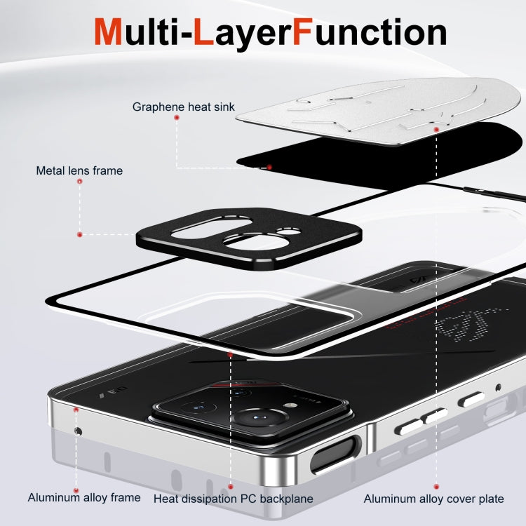 For ASUS ROG Phone 9 / 9 Pro Metal Cooling Phone Case(Black) - ASUS Cases by buy2fix | Online Shopping UK | buy2fix