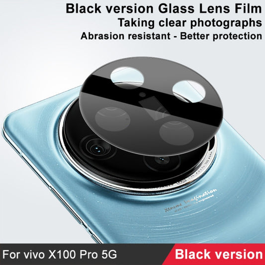 For vivo X100 Pro 5G IMAK Rear Camera Lens Glass Film Black Version by imak