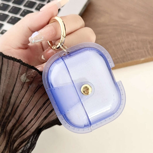 For AirPods 3 Magnetic Clear Armor TPU TWS Earphone Cover(Blue) by buy2fix