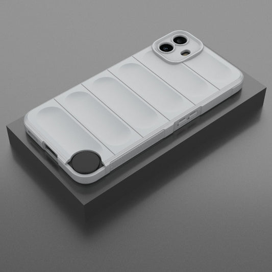 For Nothing CMF Phone 1 Magic Shield TPU + Flannel Phone Case(Grey) - Nothing Cases by buy2fix | Online Shopping UK | buy2fix