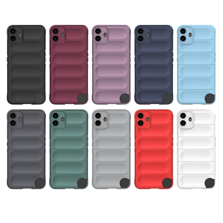 For Nothing CMF Phone 1 Magic Shield TPU + Flannel Phone Case(Dark Grey) - Nothing Cases by buy2fix | Online Shopping UK | buy2fix