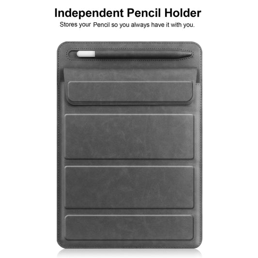Fold Stand Magnetic Tablet Sleeve Case Liner Bag with Pen Slot For iPad 9.7 / 10.2 / 10.5 / 10.9 / 11 inch(Grey) - iPad Pro 11 (2022/2021) Cases by buy2fix | Online Shopping UK | buy2fix