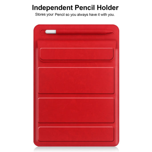 Fold Stand Magnetic Tablet Sleeve Case Liner Bag with Pen Slot For iPad 9.7 / 10.2 / 10.5 / 10.9 / 11 inch(Red) - iPad Pro 11 (2022/2021) Cases by buy2fix | Online Shopping UK | buy2fix