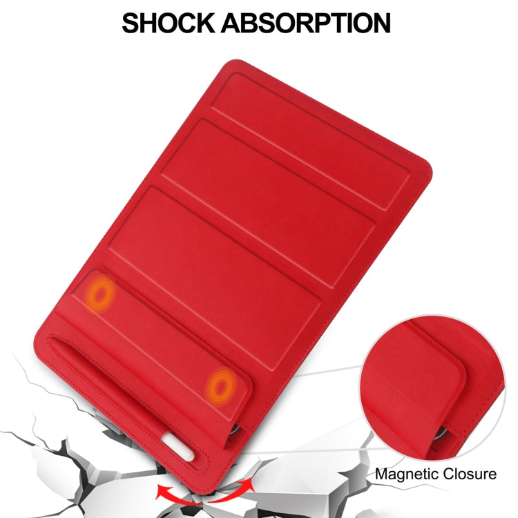 Fold Stand Magnetic Tablet Sleeve Case Liner Bag with Pen Slot For iPad 9.7 / 10.2 / 10.5 / 10.9 / 11 inch(Red) - iPad Pro 11 (2022/2021) Cases by buy2fix | Online Shopping UK | buy2fix