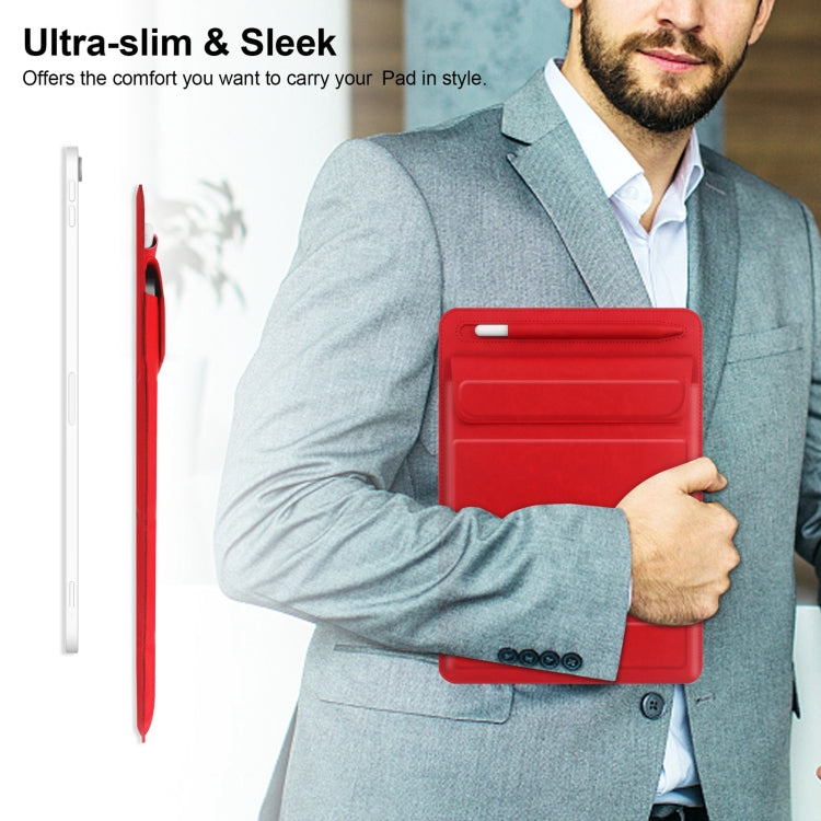 Fold Stand Magnetic Tablet Sleeve Case Liner Bag with Pen Slot For iPad 9.7 / 10.2 / 10.5 / 10.9 / 11 inch(Red) - iPad Pro 11 (2022/2021) Cases by buy2fix | Online Shopping UK | buy2fix