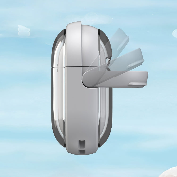 For AirPods Pro 2 TPU Hybrid PC Case with Holder(Tansparent) by buy2fix