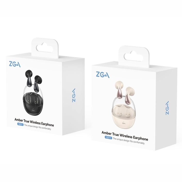 ZGA GS11 Amber True Wireless Bluetooth Earphone(Beige) by ZGA