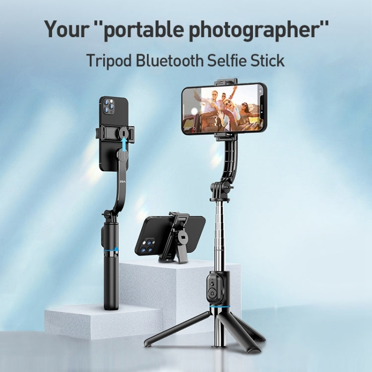 ZGA S01 Bluetooth Remote Control Detachable Tripod Selfie Stick(Black) - Selfie Sticks by ZGA | Online Shopping UK | buy2fix