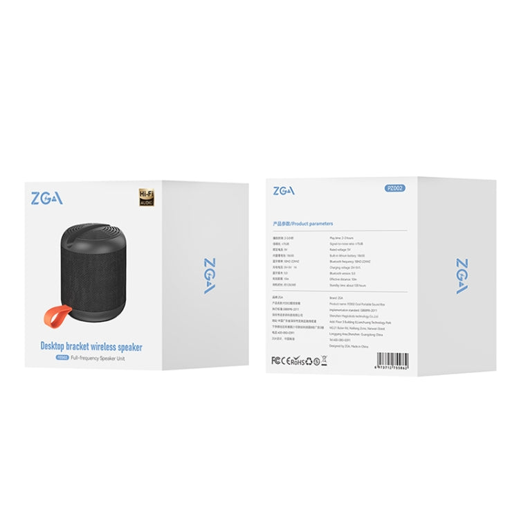ZGA PZ002 Desktop Stand Bluetooth Speaker(Black) by ZGA