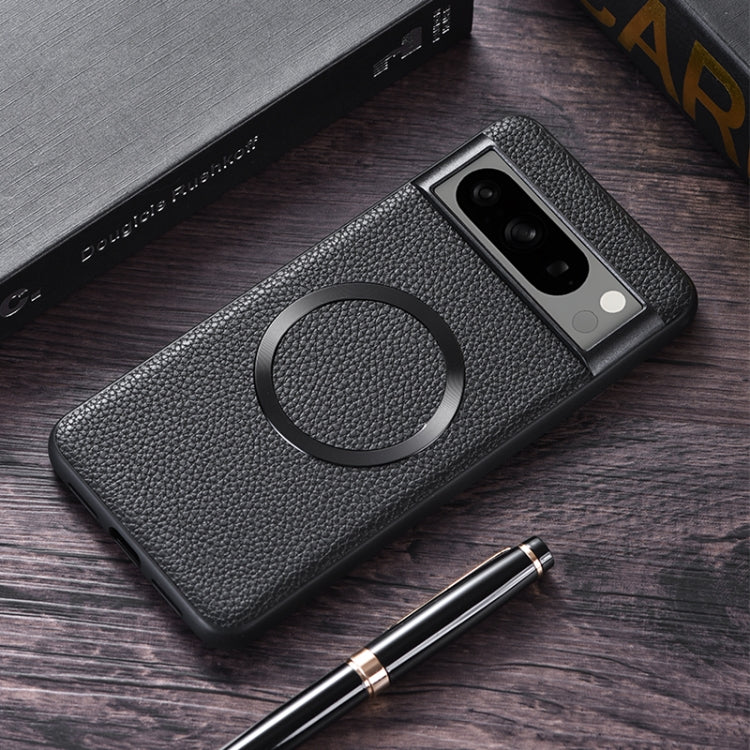 For Google Pixel 8 Pro CD Magsafe Magnetic Litchi Texture Phone Case(Black) - Google Cases by buy2fix | Online Shopping UK | buy2fix