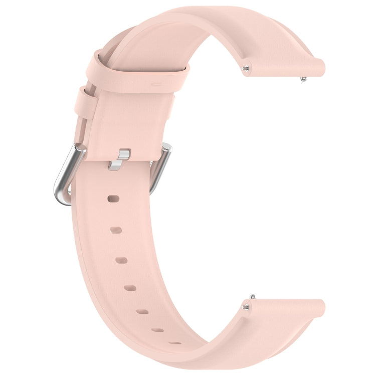 For CMF Watch Pro D395 / Watch Pro 2 22mm Round Tail Genuine Leather Watch Band(Pink) - Watch Bands by buy2fix | Online Shopping UK | buy2fix