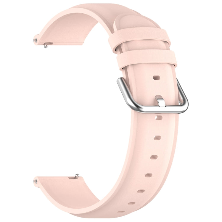 For CMF Watch Pro D395 / Watch Pro 2 22mm Round Tail Genuine Leather Watch Band(Pink) - Watch Bands by buy2fix | Online Shopping UK | buy2fix