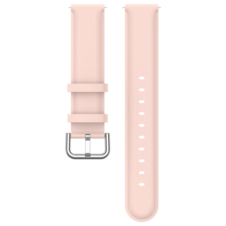 For CMF Watch Pro D395 / Watch Pro 2 22mm Round Tail Genuine Leather Watch Band(Pink) - Watch Bands by buy2fix | Online Shopping UK | buy2fix