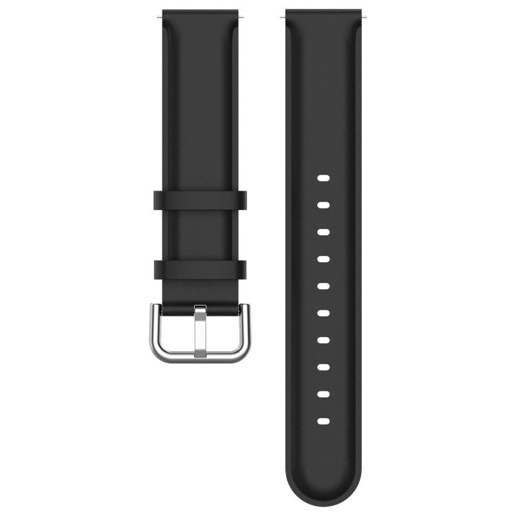 For CMF Watch Pro D395 / Watch Pro 2 22mm Round Tail Genuine Leather Watch Band(Black) - Watch Bands by buy2fix | Online Shopping UK | buy2fix