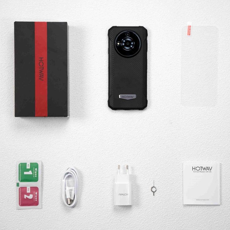 HOTWAV T7 Rugged Phone, 4GB+128GB, 6280mAh, 6.52 inch Android 13 MT8788 Octa Core, Network: 4G, OTG(Red) by HOTWAV