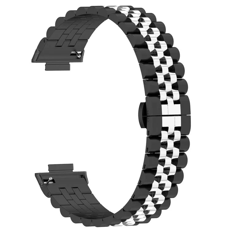 For Xiaomi Redmi Watch 4 Five-bead Butterfly Buckle Metal Watch Band(Black) - Watch Bands by buy2fix | Online Shopping UK | buy2fix