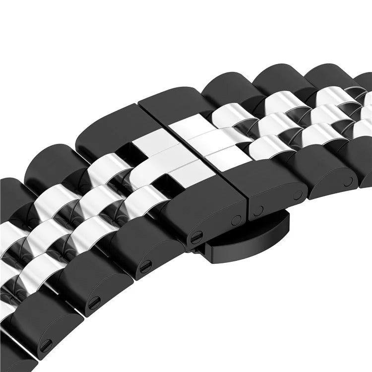 For Xiaomi Redmi Watch 4 Five-bead Butterfly Buckle Metal Watch Band(Black) - Watch Bands by buy2fix | Online Shopping UK | buy2fix
