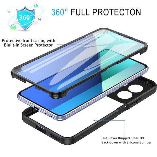 For Xiaomi Redmi Note 13 4G Acrylic + TPU 360 Degrees Full Coverage Phone Case(Red) by buy2fix