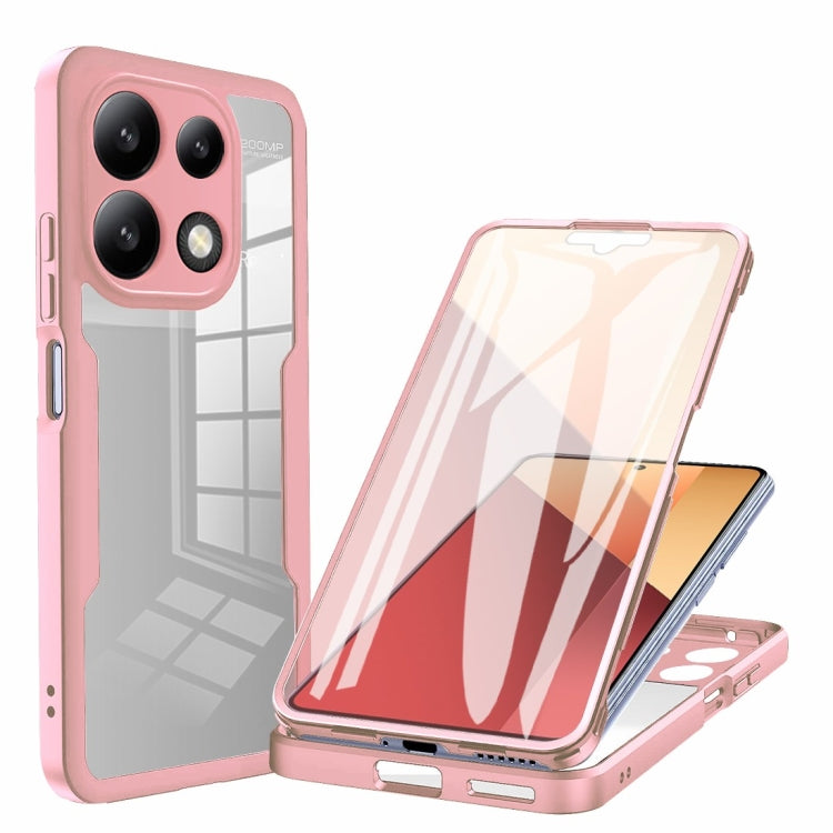 For Xiaomi Redmi Note 13 Pro 4G Acrylic + TPU 360 Degrees Full Coverage Phone Case(Pink) - Xiaomi Cases by buy2fix | Online Shopping UK | buy2fix