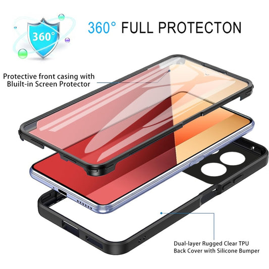 For Xiaomi Redmi Note 13 Pro 4G Acrylic + TPU 360 Degrees Full Coverage Phone Case(Pink) by buy2fix