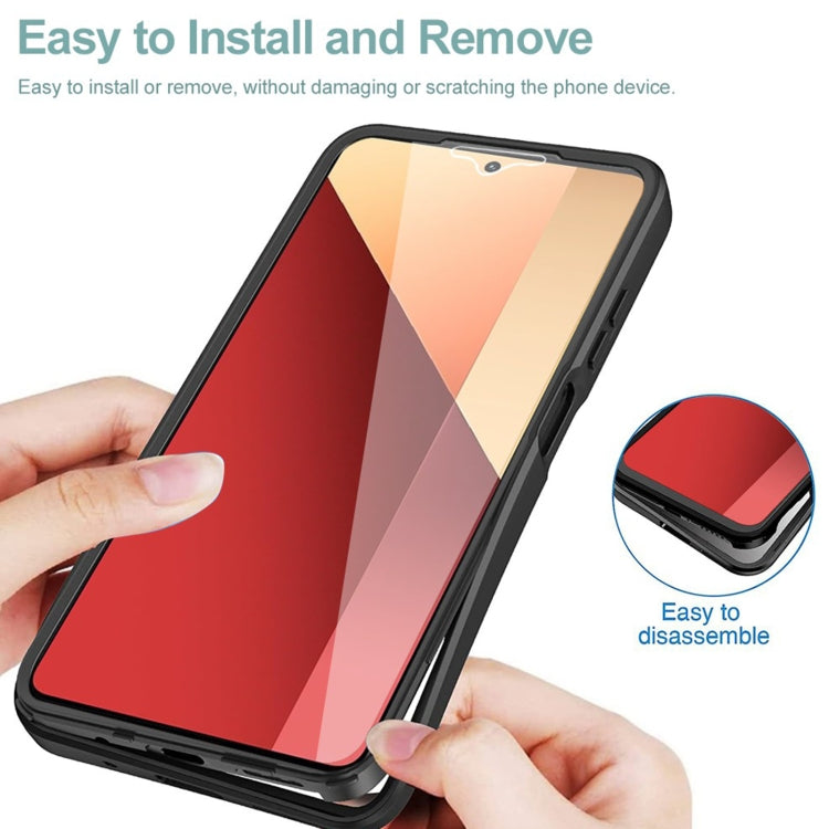 For Xiaomi Redmi Note 13 Pro 4G Acrylic + TPU 360 Degrees Full Coverage Phone Case(Pink) - Xiaomi Cases by buy2fix | Online Shopping UK | buy2fix