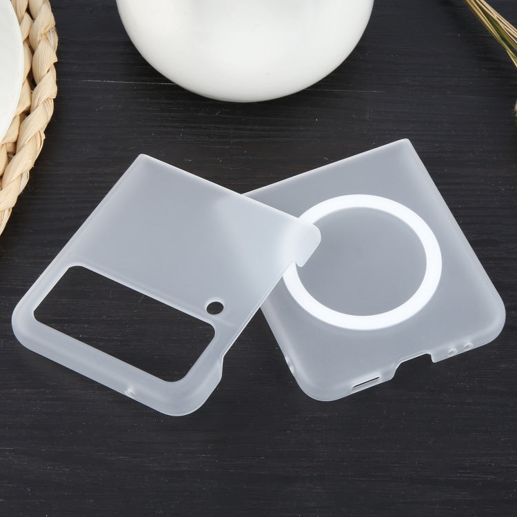 For Samsung Galaxy Z Flip4 MagSafe All-Inclusive Shockproof PC Phone Case(Transparent) by buy2fix