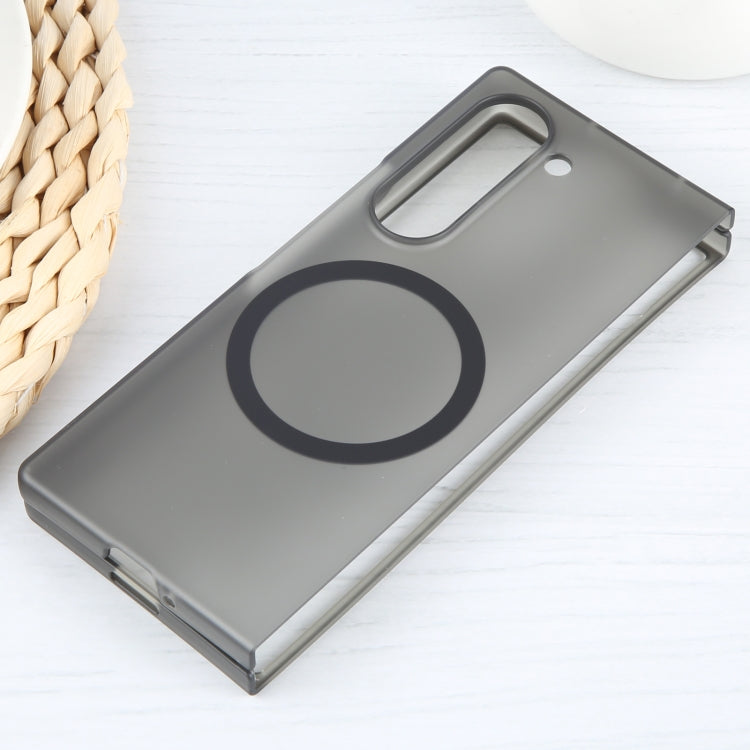 For Samsung Galaxy Z Fold5 MagSafe All-Inclusive Shockproof PC Phone Case(Frosted Black) by buy2fix