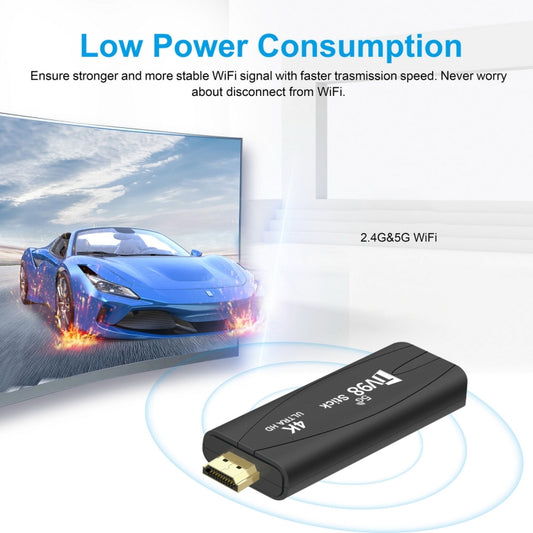 TV98 Rockchip 3228A Quad Core 4K HD Bluetooth Android TV Stick, RAM:2GB+16GB(UK Plug) by buy2fix