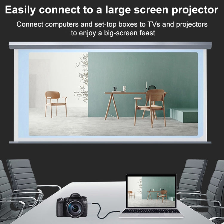 HDTV to Micro HDTV 4K 120Hz Computer Digital Camera HD Video Adapter Cable, Length:0.3m by buy2fix