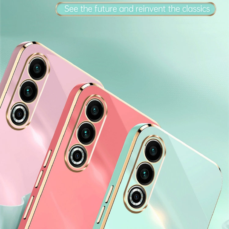 For Meizu 20 5G XINLI Straight Edge 6D Electroplate TPU Phone Case(Mint Green) by XINLI