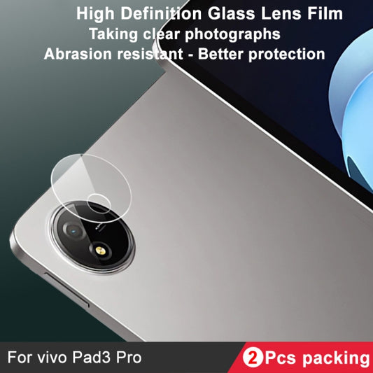 For vivo Pad3 Pro 2pcs/Set imak HD Glass Rear Camera Lens Film by imak